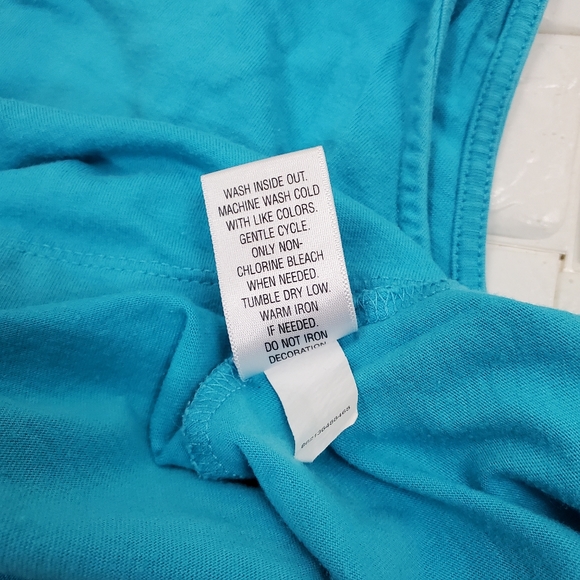 croft & barrow large blue sleeveless top ( 5 for $20 ) - Picture 8 of 9